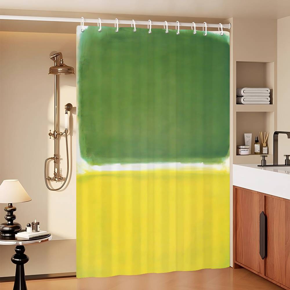 Mark Rothko Klassisch Vintage 1-teiliges Muster Duschvorhang Plus Haken Wasserdicht Maschinenwaschbar Polyesterstoff Abstrakt