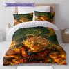 Dragon Ball Action Pose Bedding Set Anime Duvet Cover Polyester Soft Bed Linen Bedroom Set -QJY