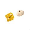 Nordic Minimalist Pumpkin Cheese Wall Clock Decorative Sofa Cushion Quiet Acrylic Hanging for