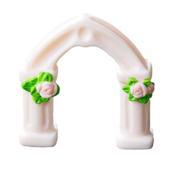 Mini Fairy Garden Accessories Miniature Tiny Waterfall Pavilion Roman Column Figurine for DIY Crafts Micro Landscape