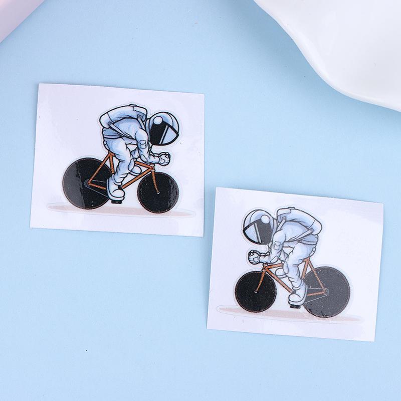 Astronaut Cycling Bicycle Stickers For Bicycle Frame Top Tube DIY Waterproof Cycling MTB Road Bikes Frames Decor