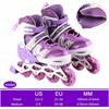 Children's Illuminating Inline Skates Adjustable Inline Skates with Light Up Wheels Outdoor and Indoor Roller Skates for Kids Boys Girls