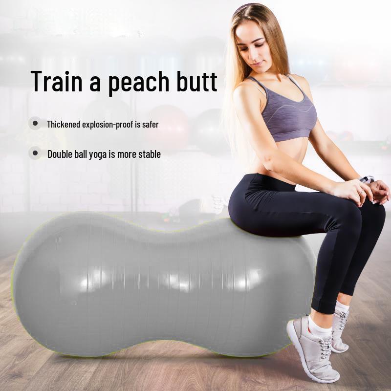 Explosion-Proof Inflatable Peanut Ball for Yoga, Fitness, and Rehabilitation