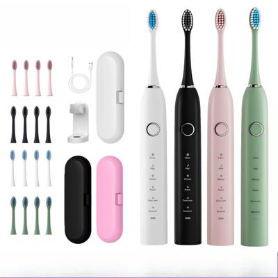 New Electric Toothbrush, Rechargeable Male and Female Students, Adult Soft-bristled Waterproof Sonic Vibration, Household Couple Toothbrush