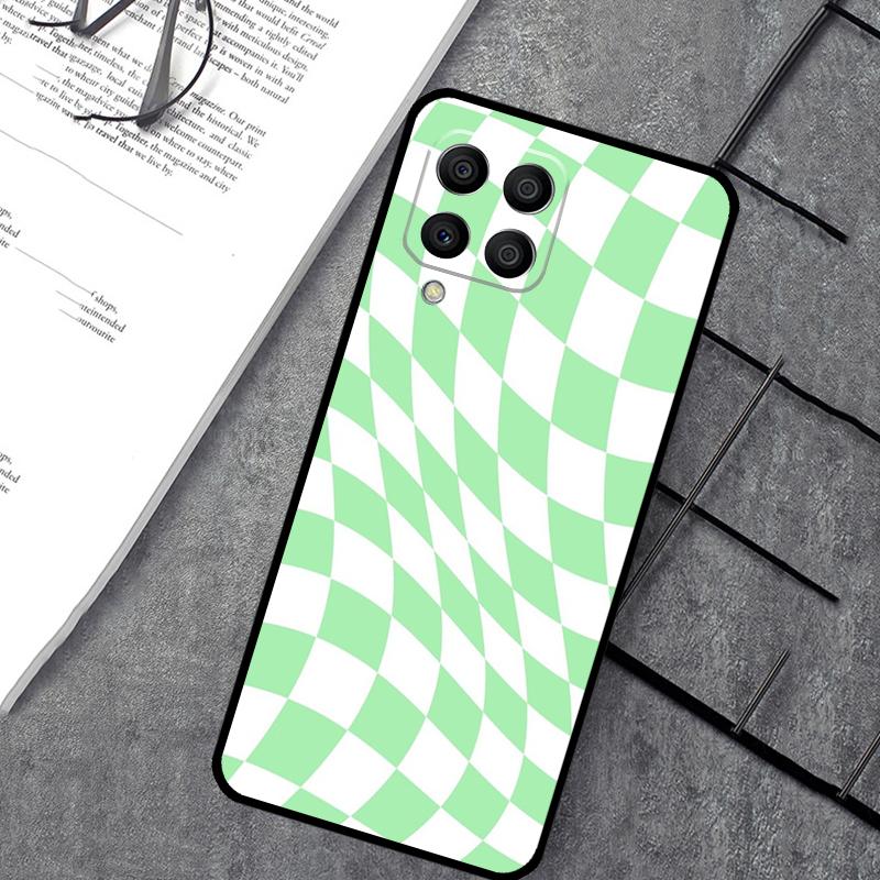 Crazy Checkered Case For Samsung Galaxy M55 M31 M13 M11 M12 M14 M15 M06 M16 M36 M56 M53 M32 M52 M35 M34 M54