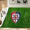 Cagliari Calcio Print Flannel Blanket High Quality Warm Comfortable Cover for All Seasons Perfect for Gifts Home Decor