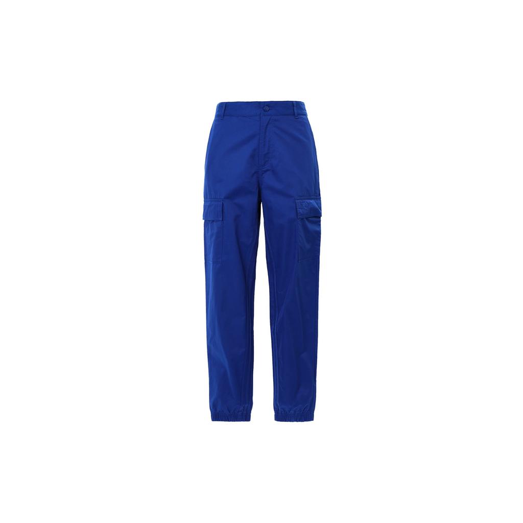 Adidas Originals Solid Color Multi-Pocket Cargo Joggers Men Bottoms Blue HM6499