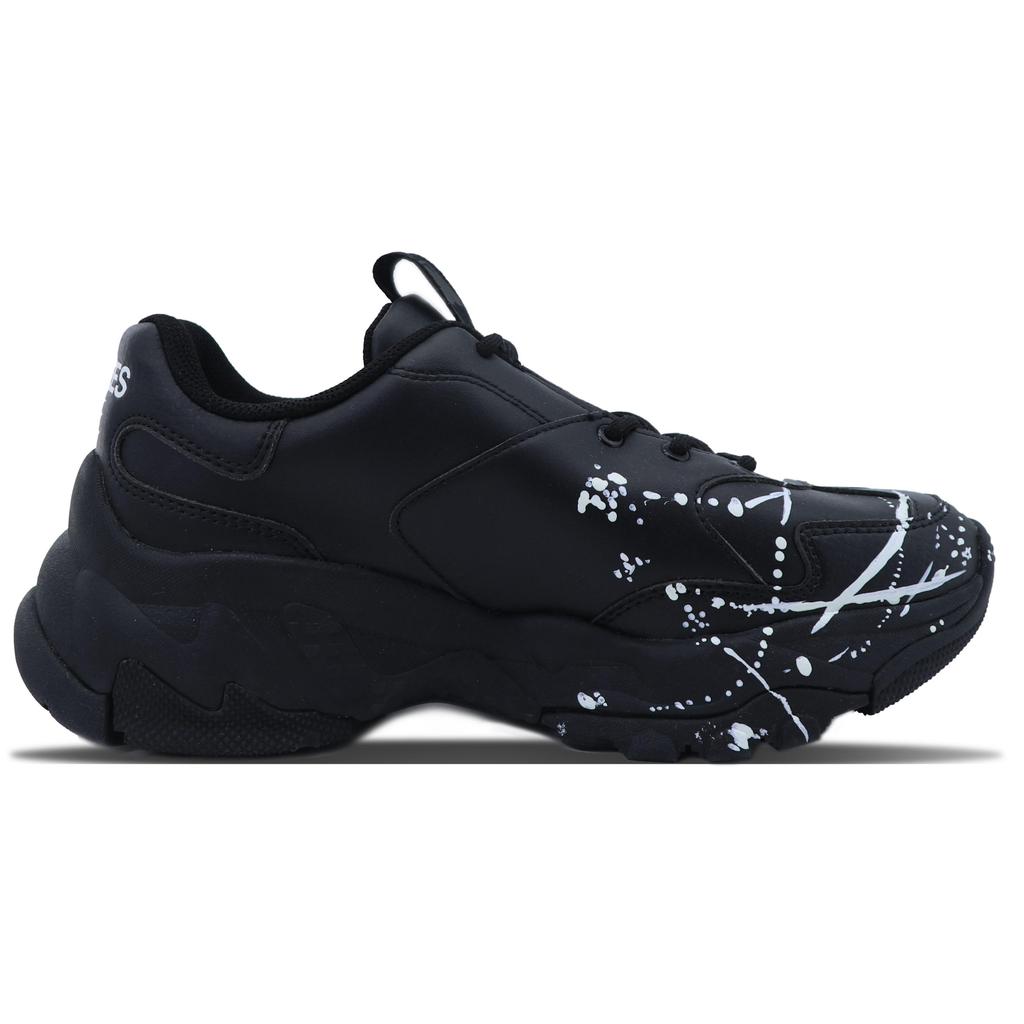 MLB Big Ball Chunky Artificial Leather Cushioning Abrasion Resistant Height Increasing Low Top Chunky Sneakers Unisex 3ASHC101N-50BKS(Team147-)
