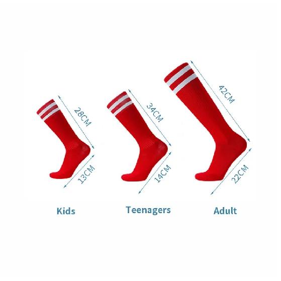 White Black Stripes Football Soccer Socks For Men Teenages Kids Boys Over the Calf Baseball Rugby Athletic Socks Women Girls