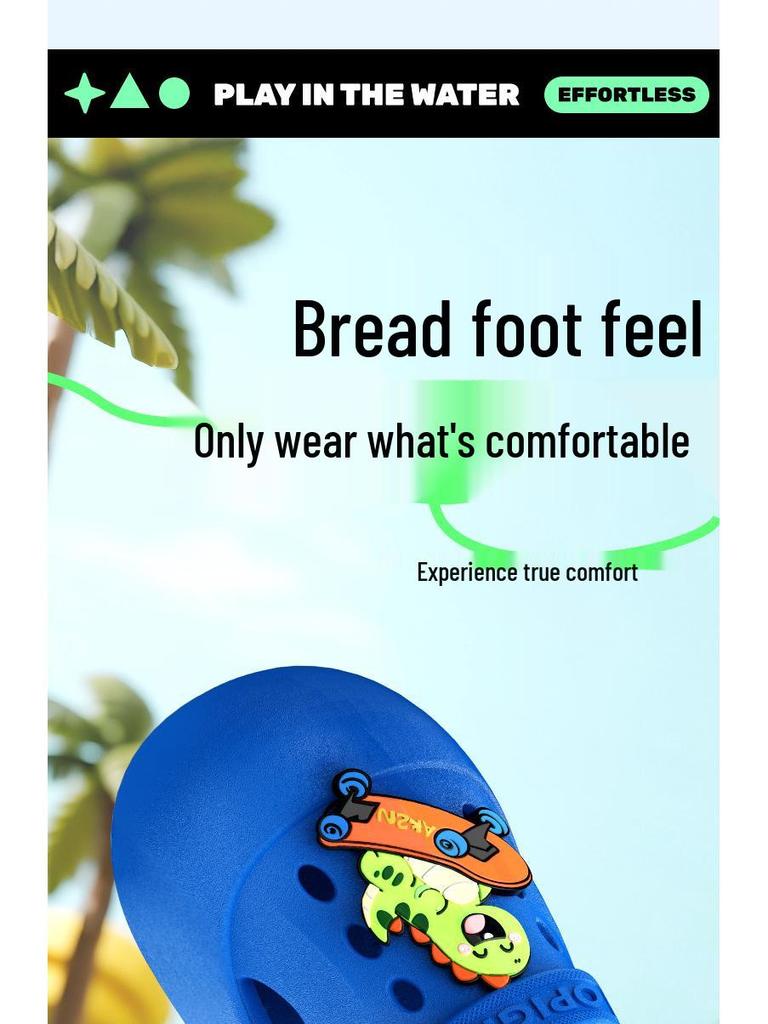 Sandales Sabots Antidérapantes en EVA pour Enfants, Semelle Épaisse, Port Extérieur, Convient aux Garçons et Filles d'Âge Moyen et Plus Âgés