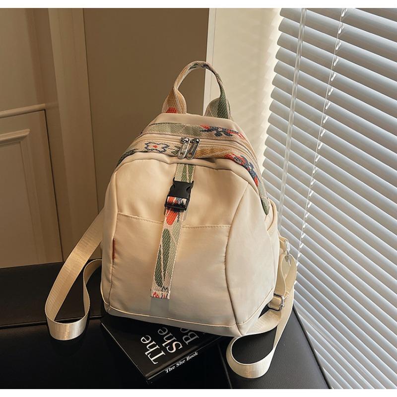 Nylon cloth backpack women's large-capacity leisure niche student schoolbag versatile lightweight travel backpack