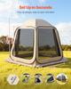 Screen House Tent, 3030 X 2650 X 2300 Mm, 4-8 Person Pop Up Screen Tent, Portable Screened In Canopy with Carry Bag, Netting Sides, Ground Stakes, for
