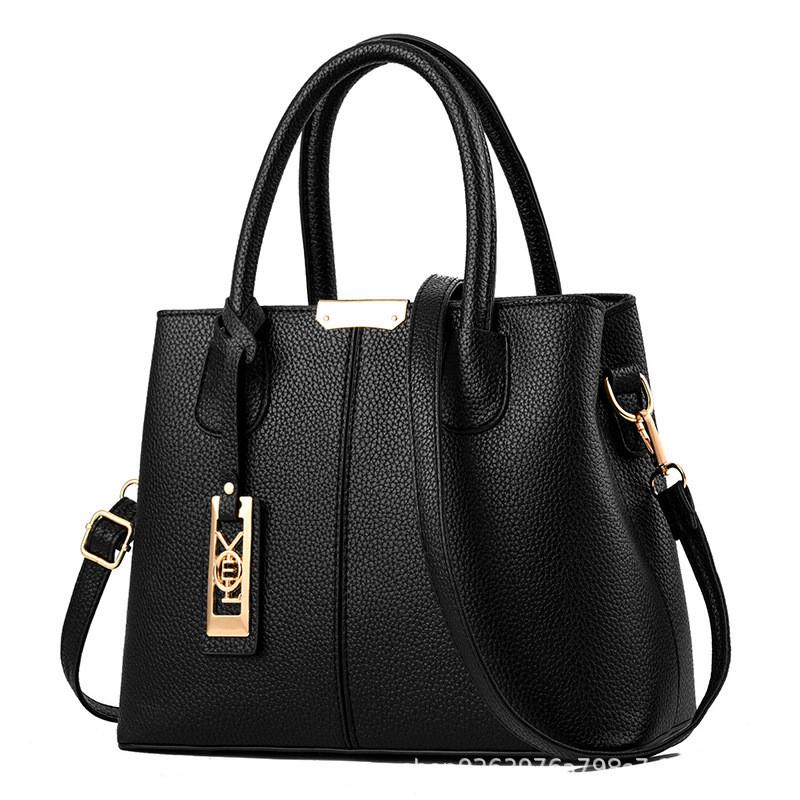 

Fashionable Vintage Shoulder Tote Bag For Moms With Spacious Design And Unique Colors чёрный