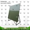 Bloom Leaf Field Magnetic Map Board with Stand