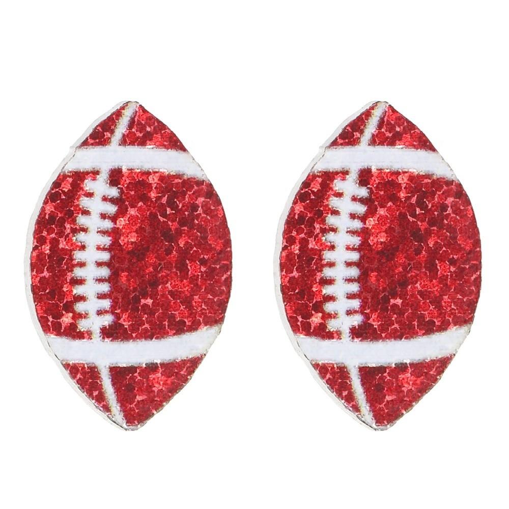 Basketball Football Acrylic Ball Ear Studs Ear Jewelry Accessory for Men Women