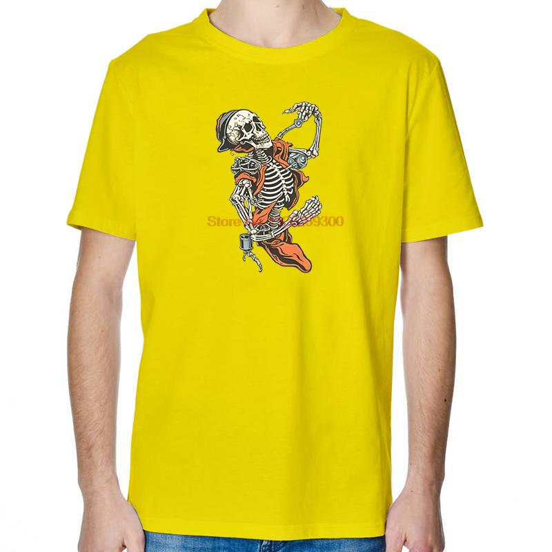 Skeleton Welding Tattoo Funny For Man Shirts Graphic Tee Summer Tops TShirt New Arrival Goods Cotton New Shirts And TShirts