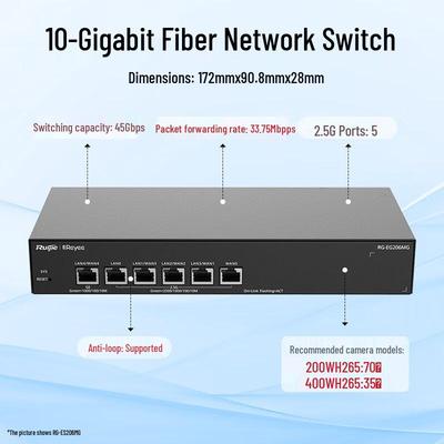 Ruijie 2,5G Managed Ethernet-Switch mit 10G Uplink