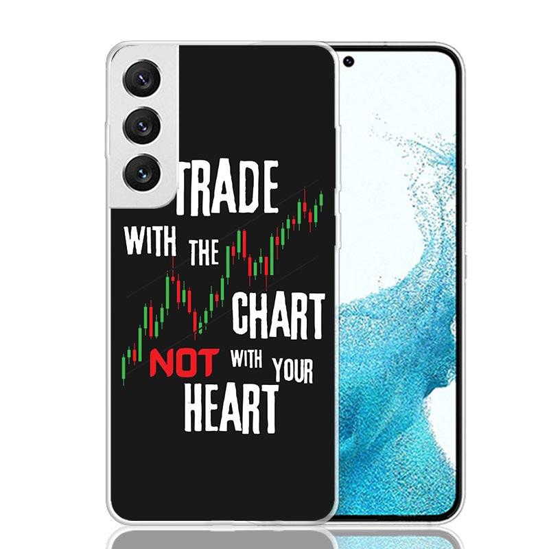 Trade Investment Forex Stock Market Phone Case For Samsung Galaxy S26 S25 Edge S24 S23 FE S22 Ultra S21 Plus S20 + Fundas Cover