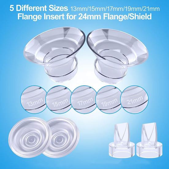 9Pcs/Set Breast Pump Caliber Converters Universal Perfect Fitting Caliber Converters for Easy And Safe Breastfeeding