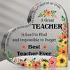 Heart Flower Teacher Gift - Unique Retirement Souvenir & Desk Decor