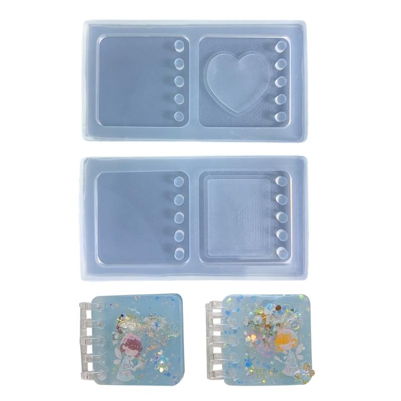 

Mini Quicksand Notebook Housing Mold Diary Book Crystal Epoxy Resin Mould DIY Handmade Craft Jewelry Making Tool