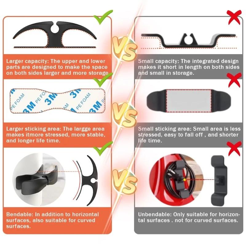 3Pcs Cable Winder Cable Clip Holder Cable Organizer Easy to install Multi-function Suitable for kitchen appliances