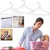 5Pcs Clothes Pearl Hanger Plastic Beaded Bow Clothes Hangers Kids Dress Coat Closet Wardrobe StorageOrganizer Dry Rack Storage