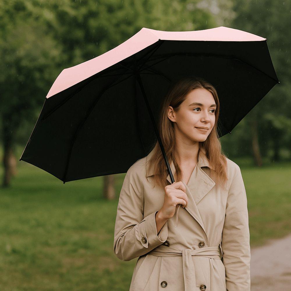 Reinforced Umbrella Rack Capsule Foldable Umbrella Windproof UV Umbrella Rain Umbrella  Student