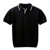 Men's Summer Slim Fit Ice Silk Knit Polo Shirt