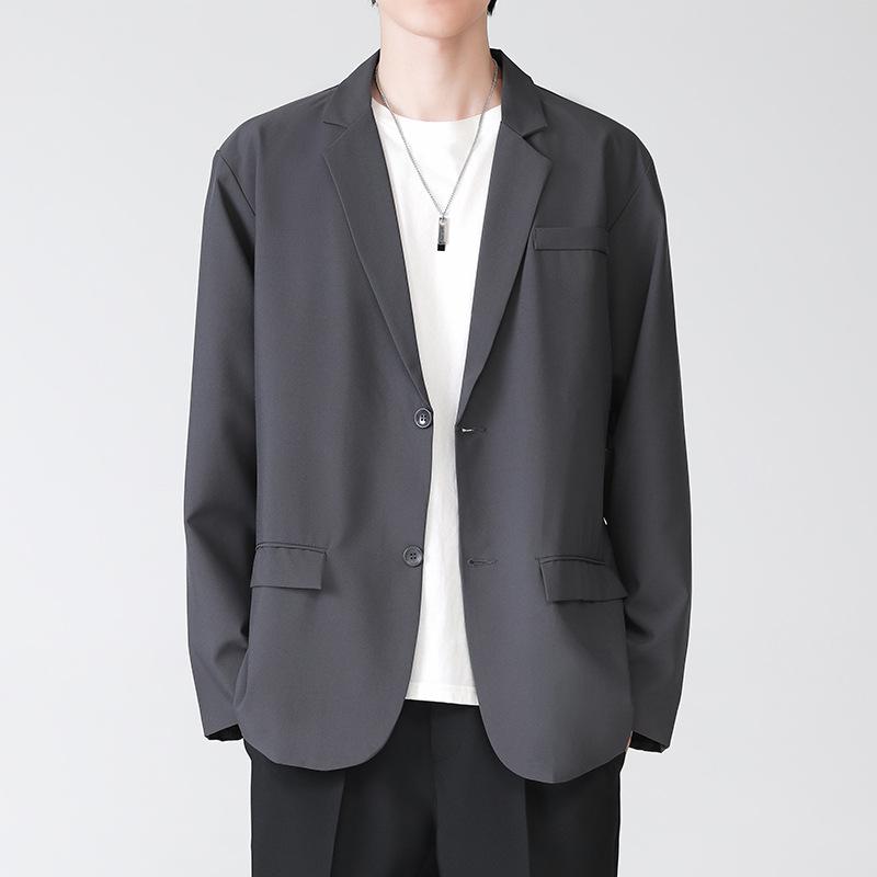 LKTM Korean Style Men's Casual Loose Suit Jacket - Trendy & Versatile