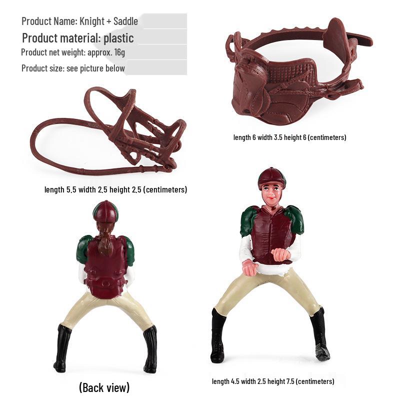 Children's Prancing Horse and Jockey Toy Set
