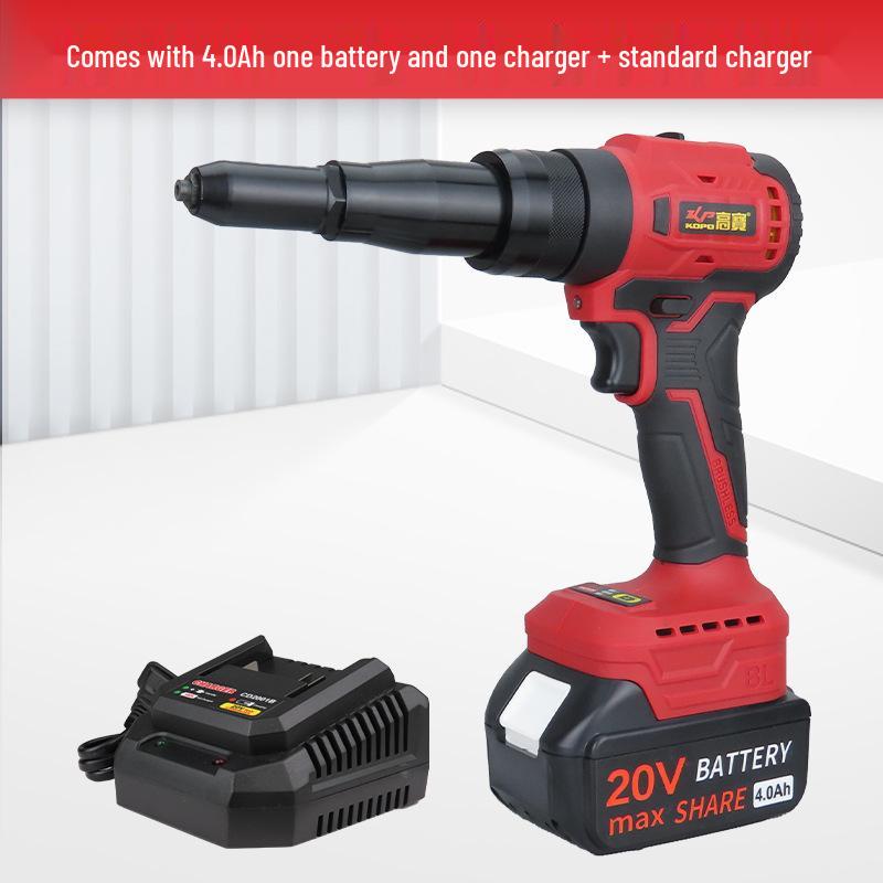 Gaobao Rechargeable Brushless Lithium Rivet Gun - Fully Automatic Pop Riveter