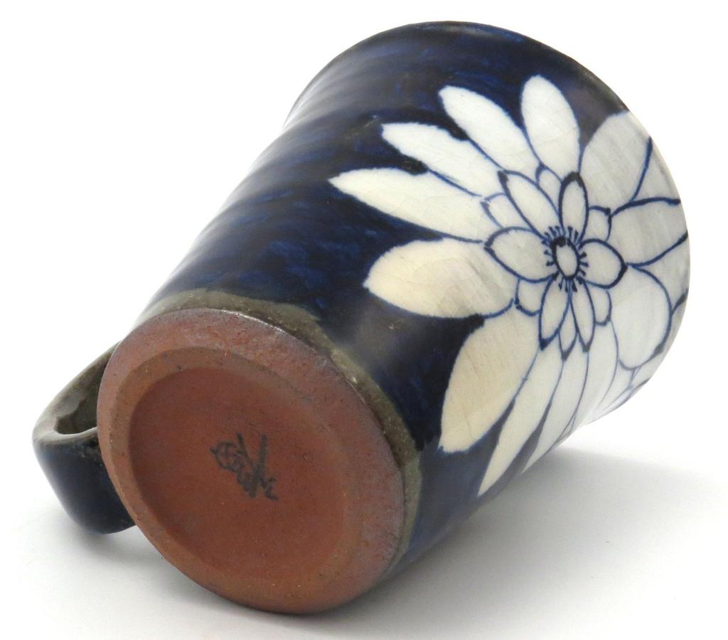 Tateyamado Hasami-Ware Fukusho-Ofen dahlienblau handbemalte Tasse,