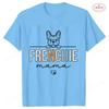 Frenchie Mom T Shirt for Women French Bulldog Dog Graphic Tops Summer Casual Short Sleeve Tees Harajuku Ulzzang Female Clothing