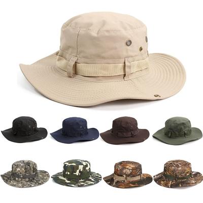 Camouflage  Cap  Boonie Hat  Caps Camo Men Outdoor Sports Sun Bucket Cap Fishing Hiking Jungle Hunting Hats