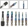 7 Stück/SET Kombi Bohrer Gewindebohrer HSS Schraubengewinde Metrisches Gewindeschneiden zum Entgraten