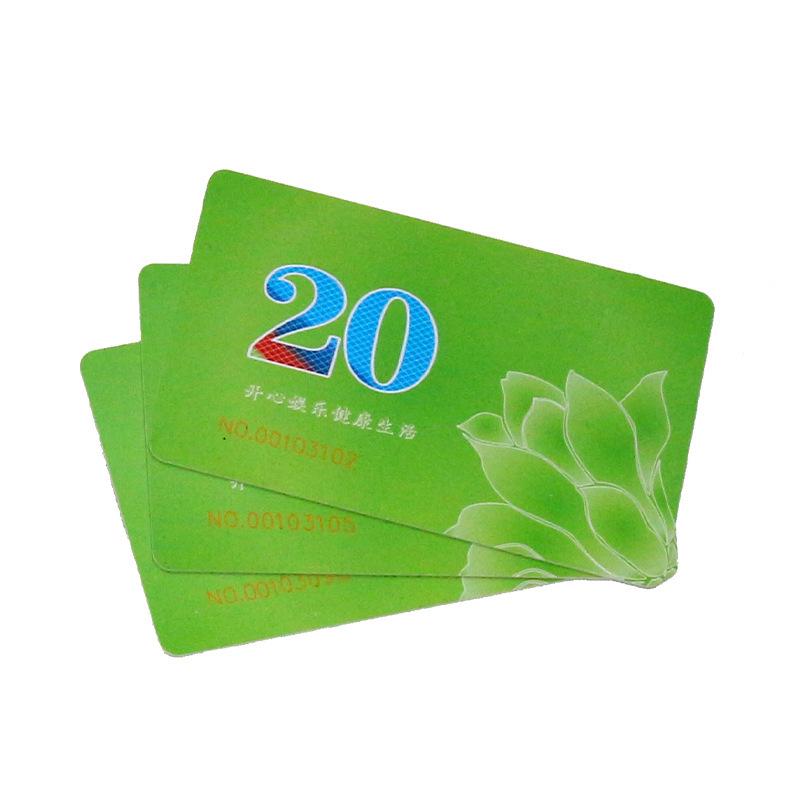 Chip Coin Card: Waterproof PVC Casino & Mahjong Voucher Chip