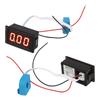 DC Ammeter with Hall Sensor LED Digital Display 50A High Accuracy Current Gauge for Vehicles