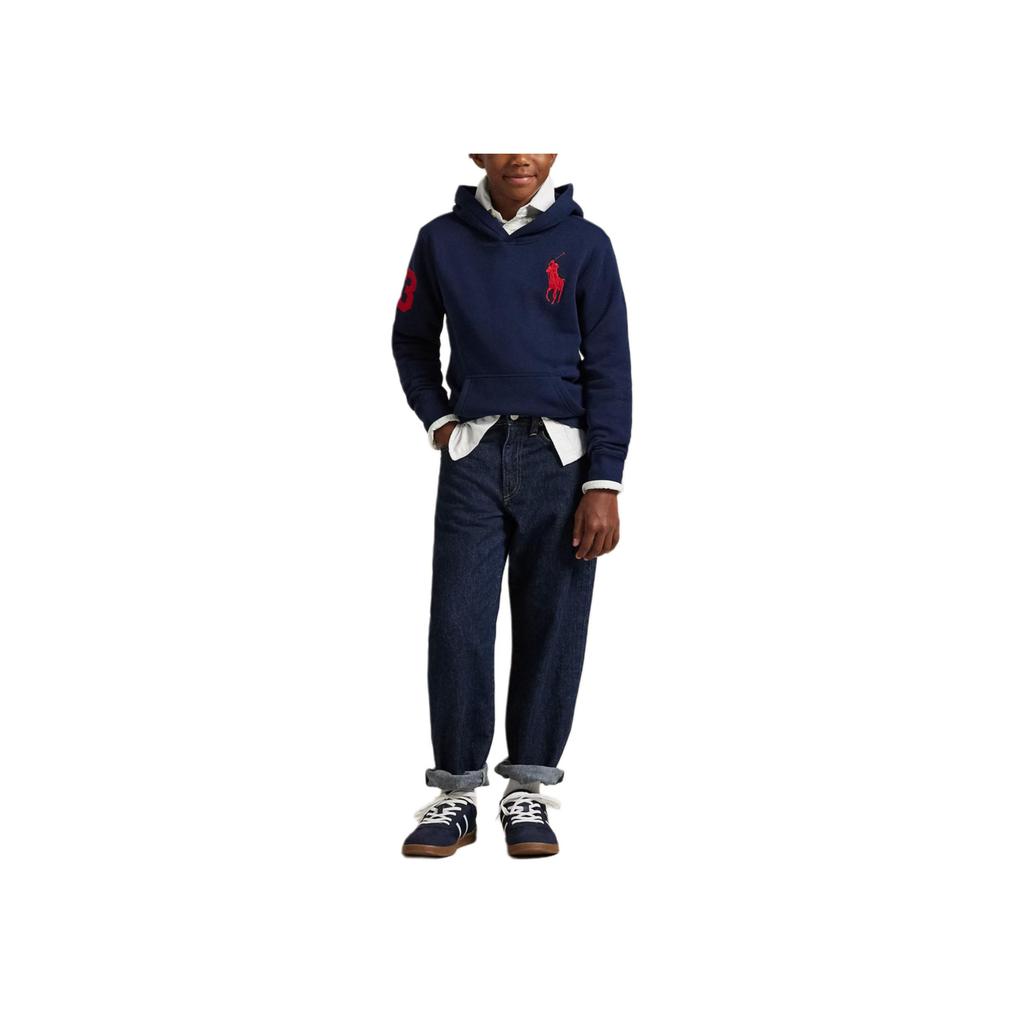 Polo Ralph Lauren Embroidered Long Sleeve Hoodie Kids Hoodies Blue 323979316-005