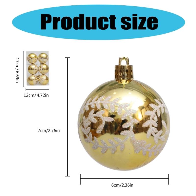 10 Box Christmas Tree Hanging Decoration Colorful Decorative Baubles Stylish Window and Door Ornament Party Supplies