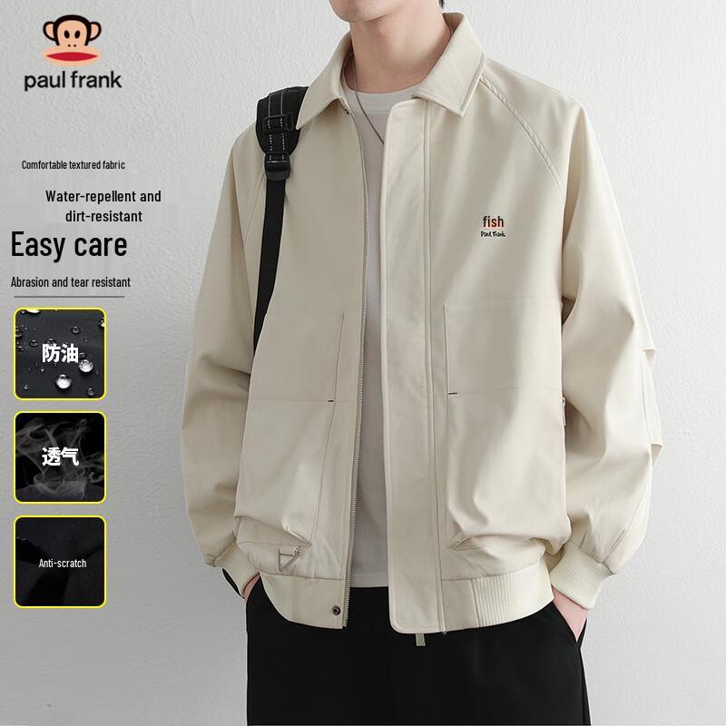 

Мужская повседневная куртка Paul Frank 2025 на осень с лацканами и в стиле рабочей одежды XL