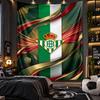 Væghængt gobelin Real Betis Fodboldprint Stof til Stue Soveværelse Boligindretning