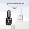 Eight-in-One UV Self-Leveling Nail Art Base & Builder Gel with Ombre Top Coat