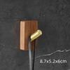 Walnut Wood Clothes Hook Bathroom Door Wall Hanging Storage Hook Wood Key Hat Organizer Hook Kitchen Decor Accessories Cocina