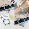 Unique New Chinese Style Alloy Beaded Bracelet For Women With Geometric Charm