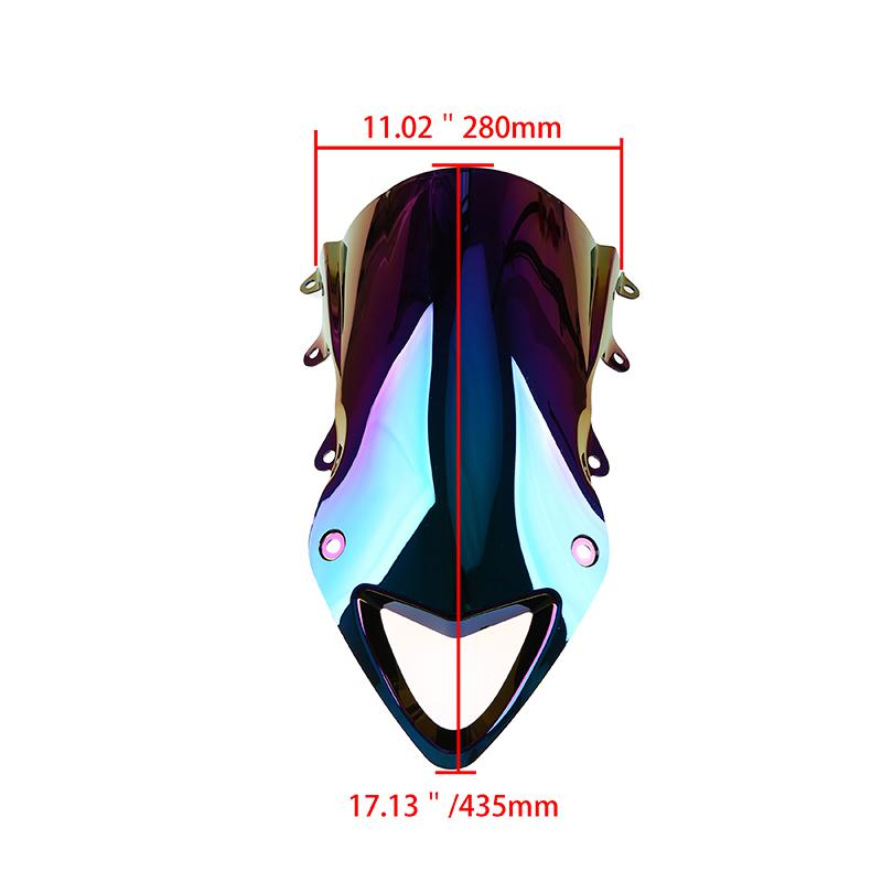 Iridium Motorcycle Double Bubble Windscreen Fit For BMW S1000RR 09-14 Racing Wind Shield Deflector Protectors Airflow