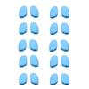 Pack of 10 Pairs Black Silicone Nose Pad Anti Slip Cushions for Eyeglasses and Sunglasses Thick