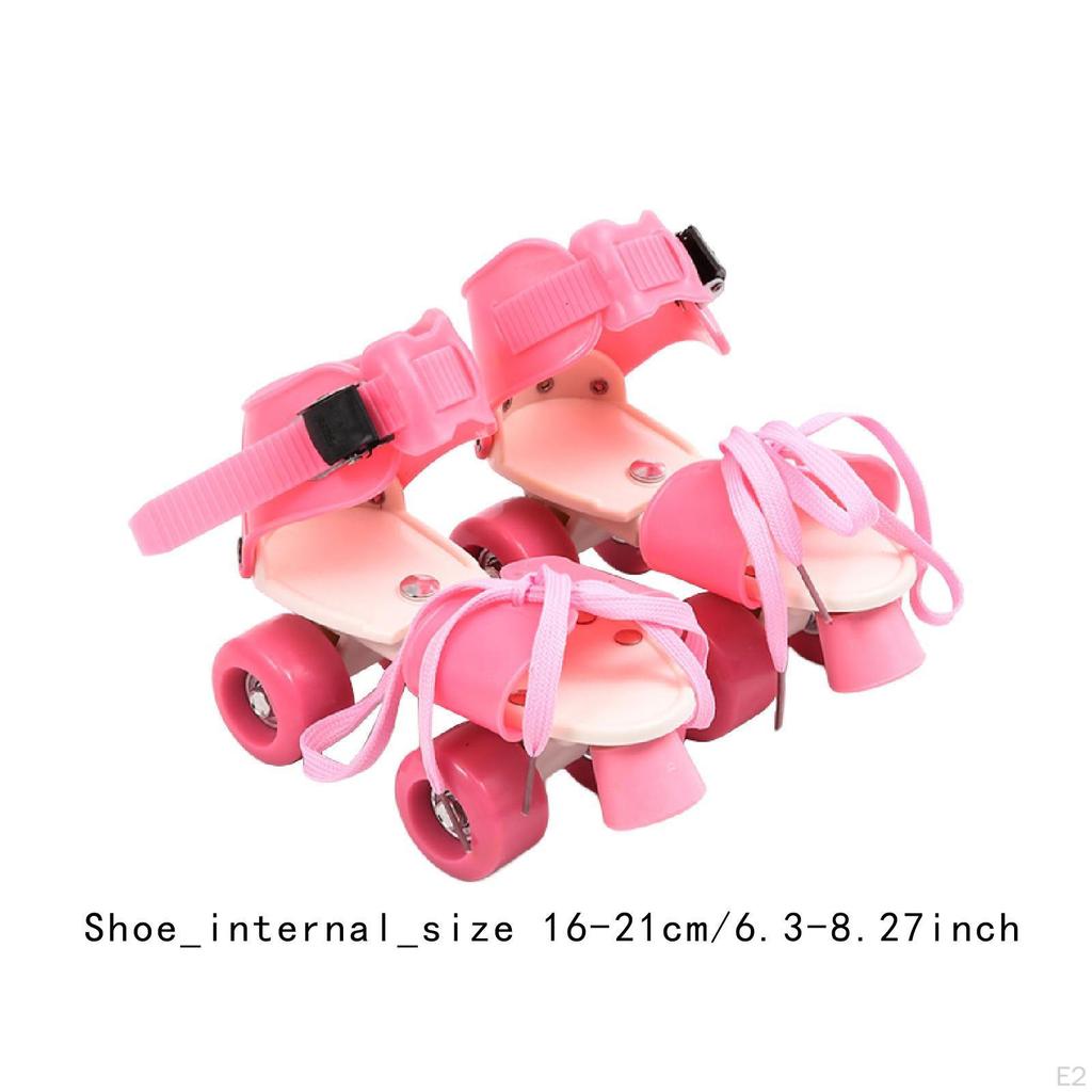 Dětské kolečkové brusle, dvouradové, lehké a pohodlné, čtyřkolečkové chrániče pro děti,