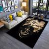 Nautical Art Area Rug, Vintage World Map Compass Anchor Rope Dark Sepia Print, Coastal Study Office Decor, Non-Slip Mat