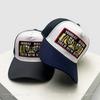 Neue Unisex-Street-Baseballkappen mit Stickerei-Tigerbuchstaben, atmungsaktiv, Farbblock, Sonnenschutz, Netz-Trucker-Kappen, persönlich, vielseitig